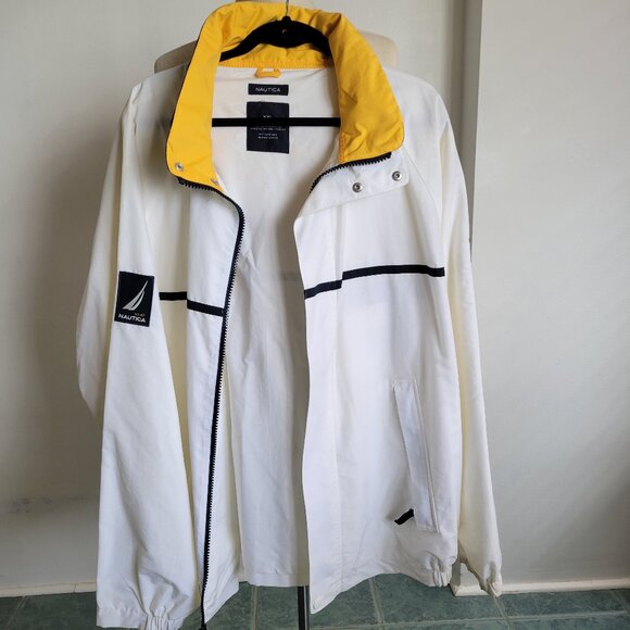 Nautica NS-83 White Zip-Up Vintage Jacket (Size: XXL) - Picture 5 of 16